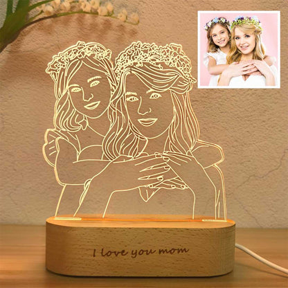 Custom 3D Portrait Lamp